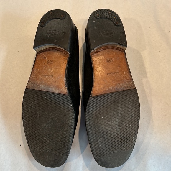 Ferragamo Mens black, suede loafer, size 10D, Gancini bit. - Picture 3 of 4